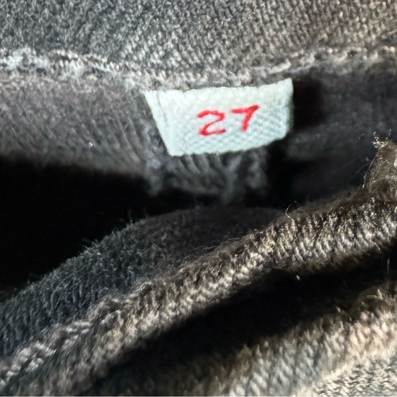 LEVIS Classic Gray / Black Ankle High Rise Button fly Jeans Size 27 - Picture 5 of 8